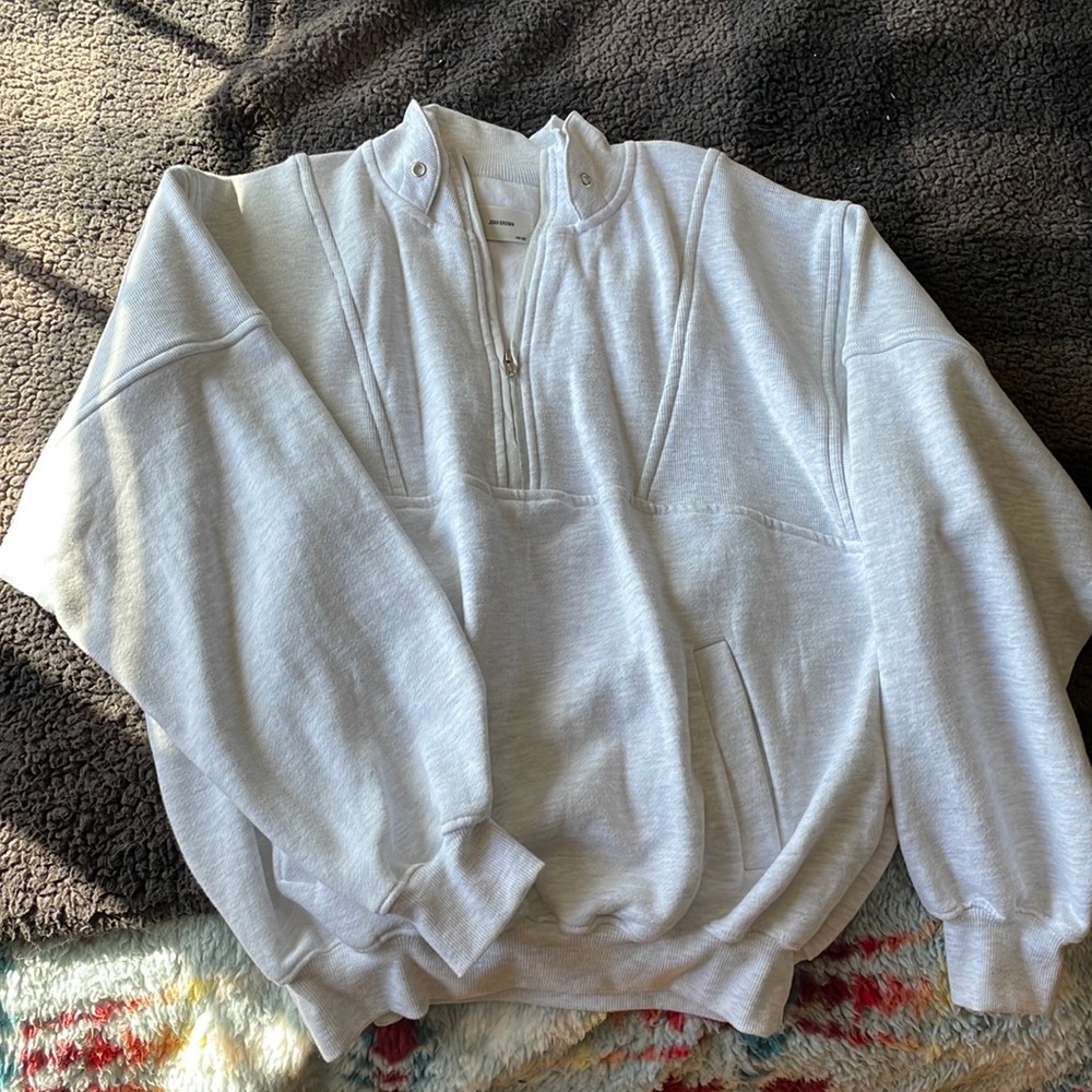 JOAH BROWN sweatshirt half zip